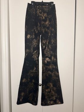 We The Free Jayde Paisley Metallic Flare Jeans
